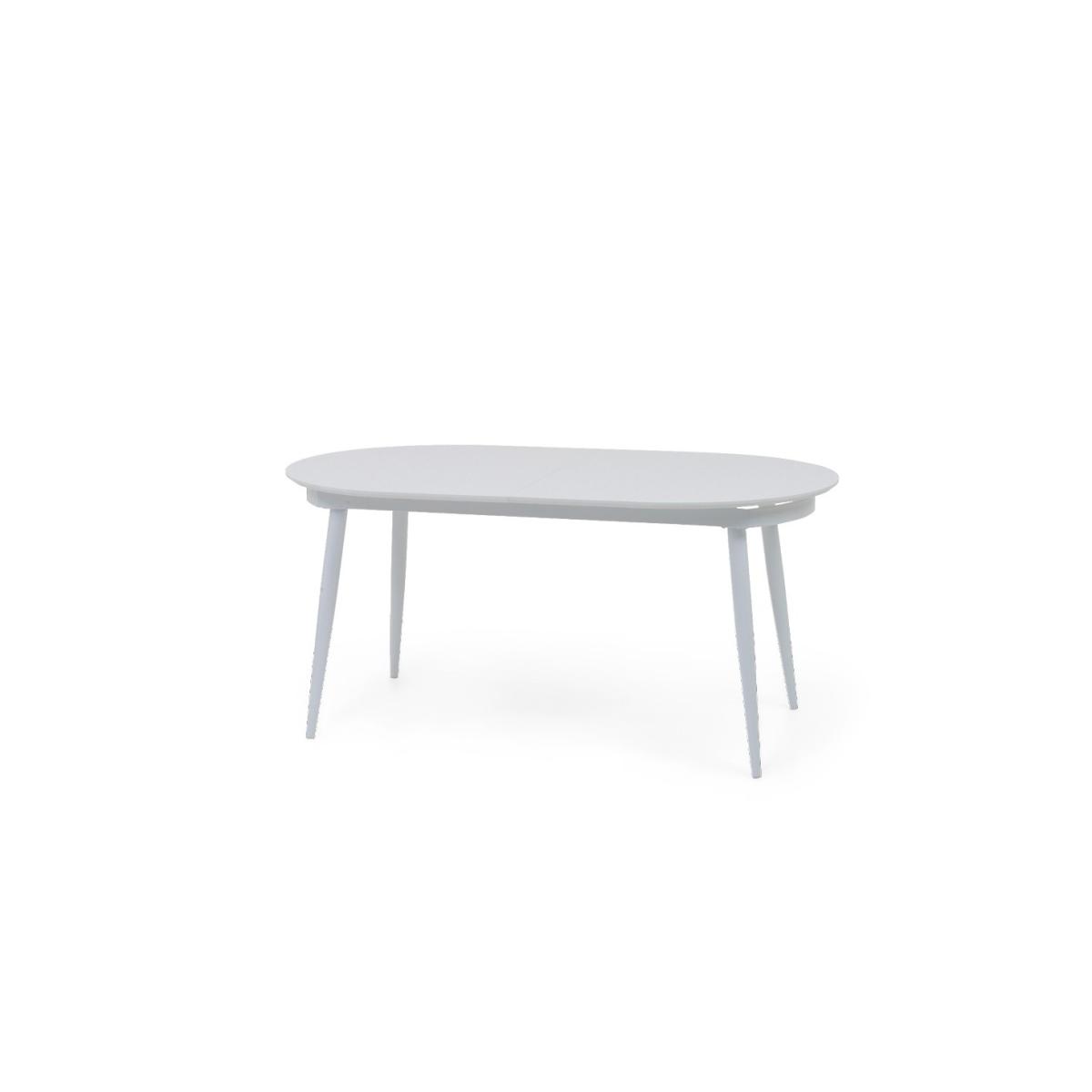Olivia Extending Light Grey High Gloss Dining Table With 4 Grey Astrid Faux Leather Chairs – image 15