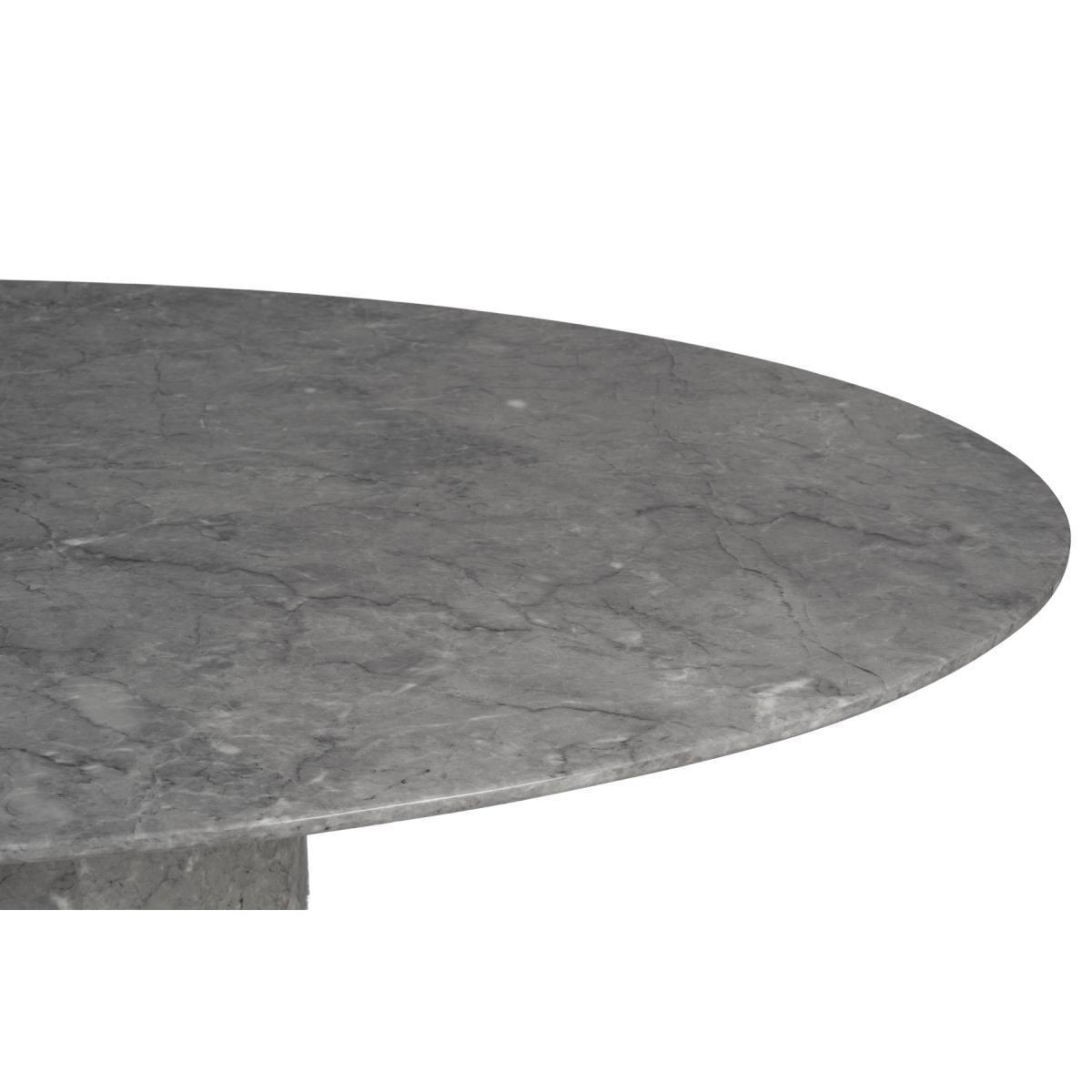 Colby 200cm Oval Grey Marble Dining Table With 10 Grey Austin Chairs – image 13