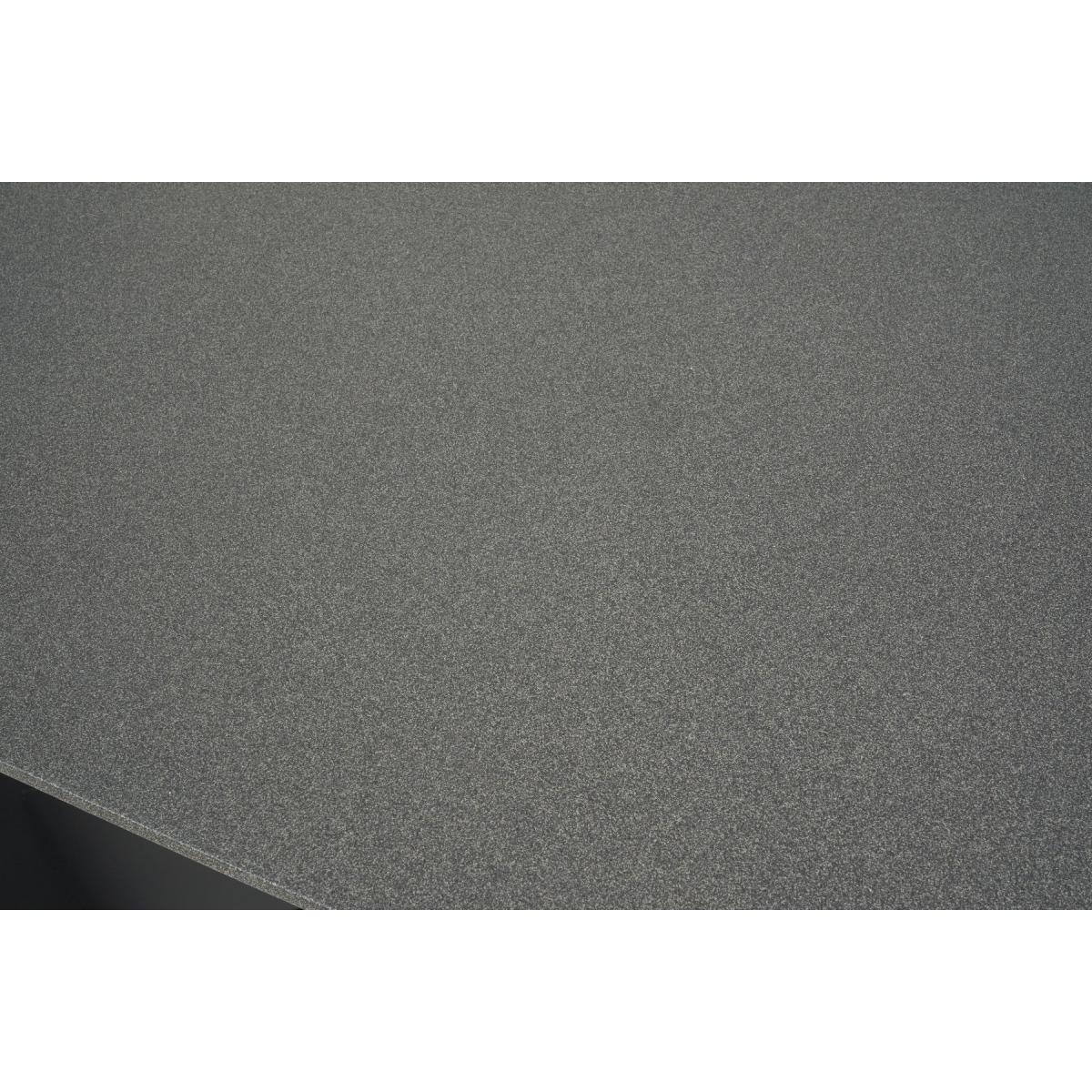 Extending Jacob 180cm Grey Stone Dining Table with 10 Brown Hendrick Chairs – image 13