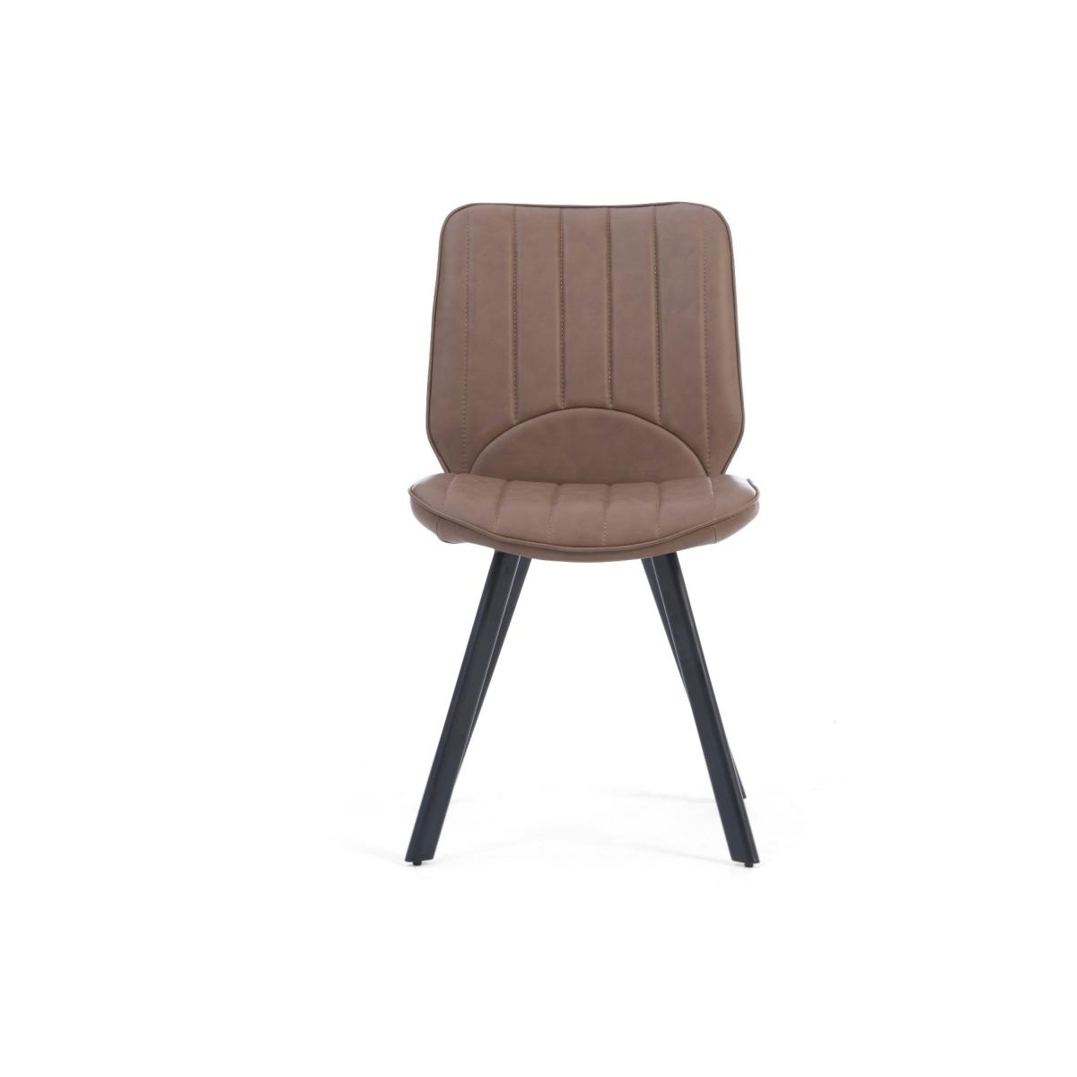 Extending Jacob 180cm Grey Stone Dining Table with 10 Brown Hendrick Chairs – image 19