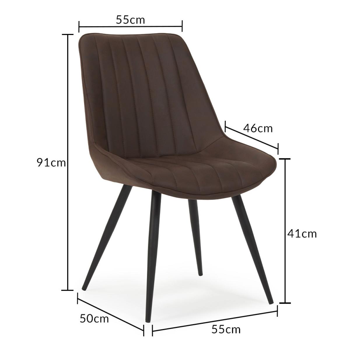 Thetford 120cm Oak Table With 4 Mink Brody Chairs With 4 Mink – image 19