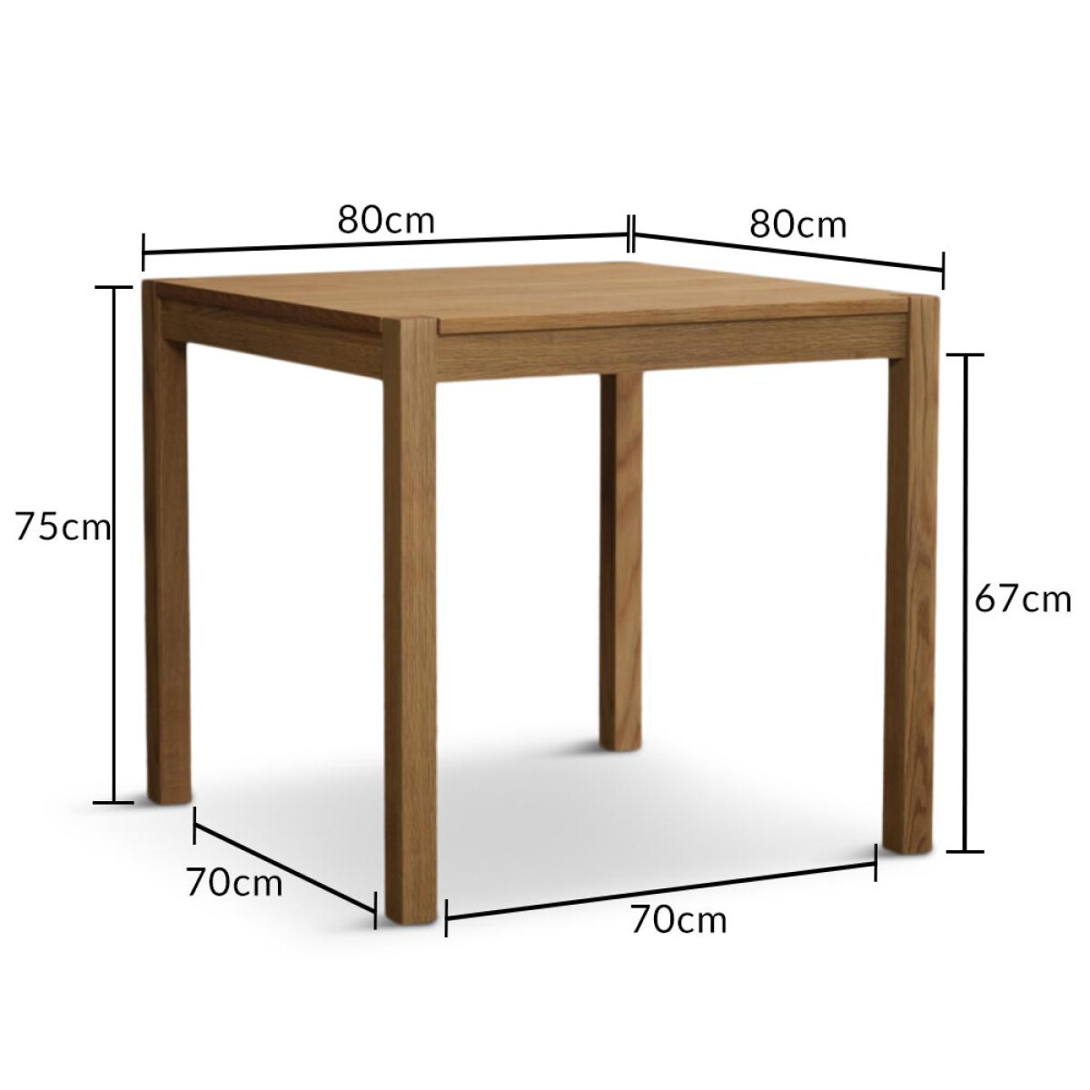 York 80cm Solid Oak Dining Table With 4 Grey Lila Velvet Chairs – image 20