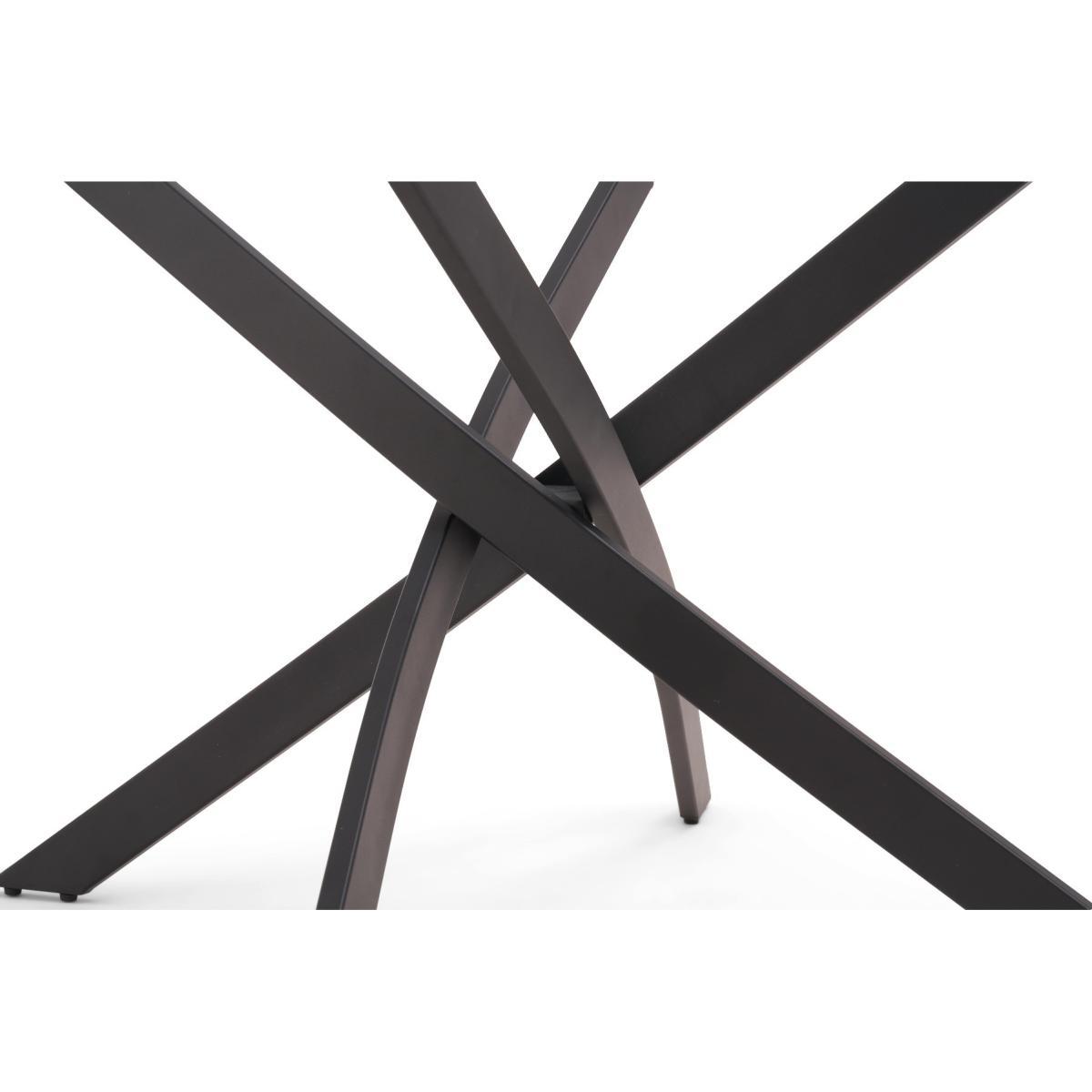 Mara 120cm Rectangular Glass Dining Table with Antique Noir Chairs - Grey, 4 Chairs – image 9