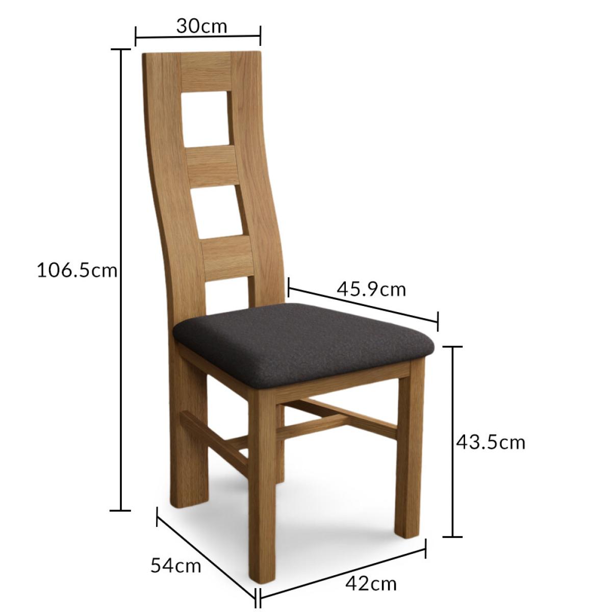 Extending Yateley 130cm Solid Oak Dining Table with 6 Linen Natural Chairs – image 93