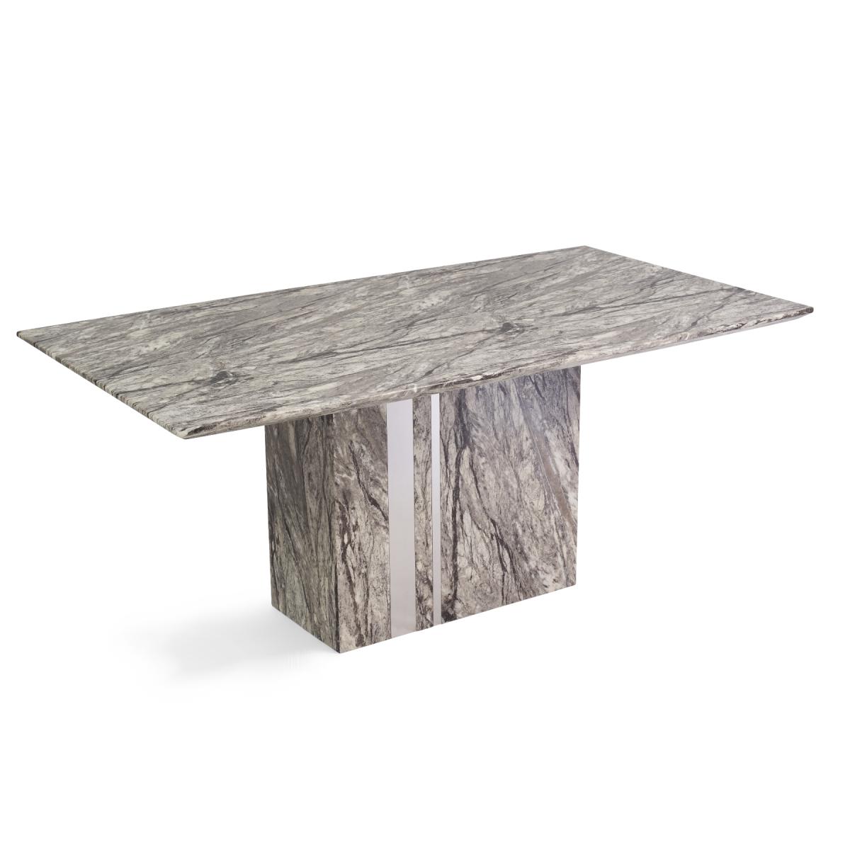Alicia 180cm Grey Marble Dining Table With 8 Grey Hampstead Z Dining Chairs – image 14