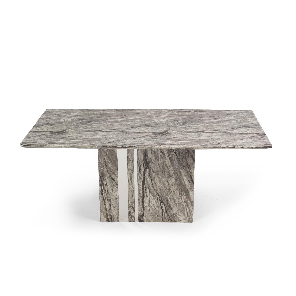 Alicia 180cm Grey Marble Dining Table With 8 Grey Hampstead Z Dining Chairs – image 4