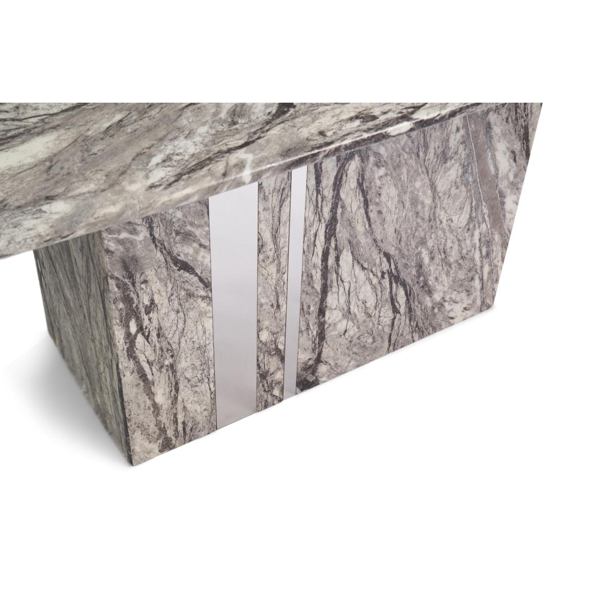 Alicia 180cm Grey Marble Dining Table With 8 Grey Hampstead Z Dining Chairs – image 7
