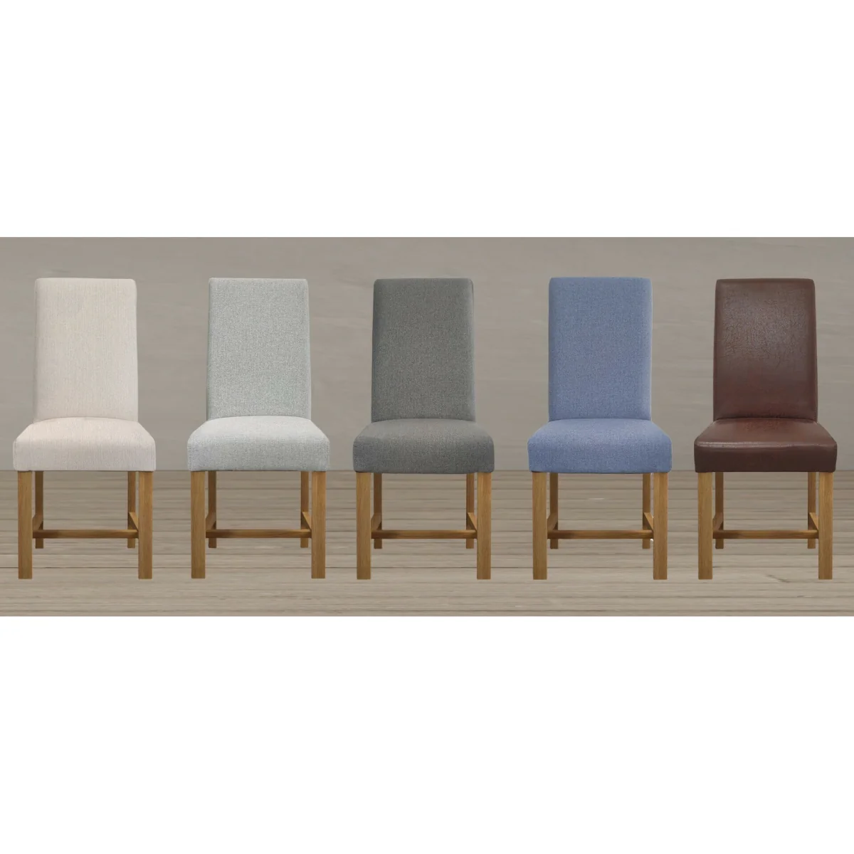 Extending Sheringham 200cm Solid Oak Table with 10 Natural Braced Chairs – image 7