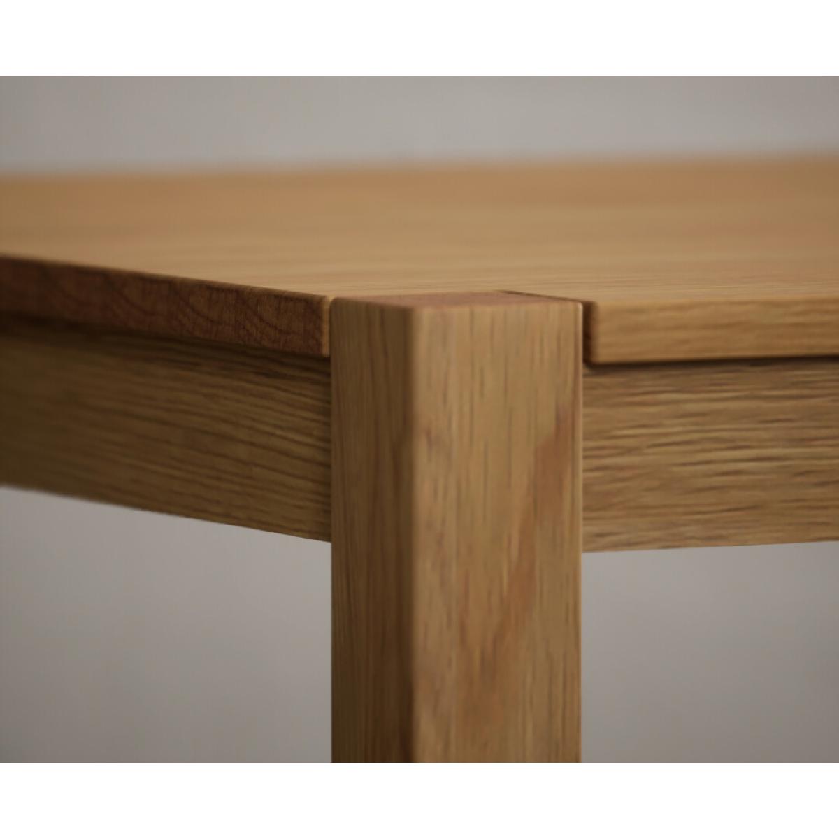York 120cm Solid Oak Dining Table With 4 Grey Astrid Fabric Chairs With 2 York Benches – image 13