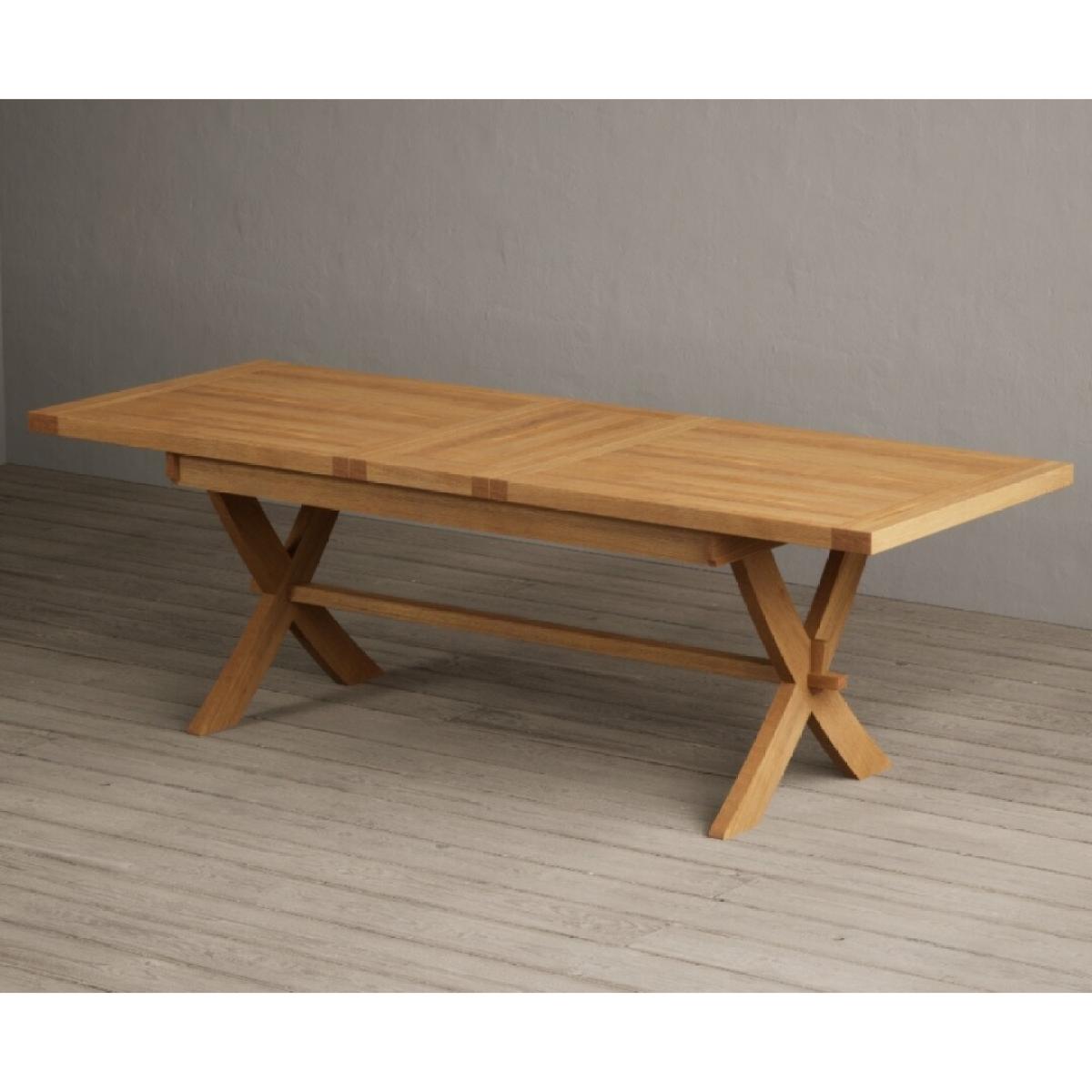 Extending Buckley 200cm Solid Oak Dining Table with 10 Linen Natural Solid Oak Chairs – image 58