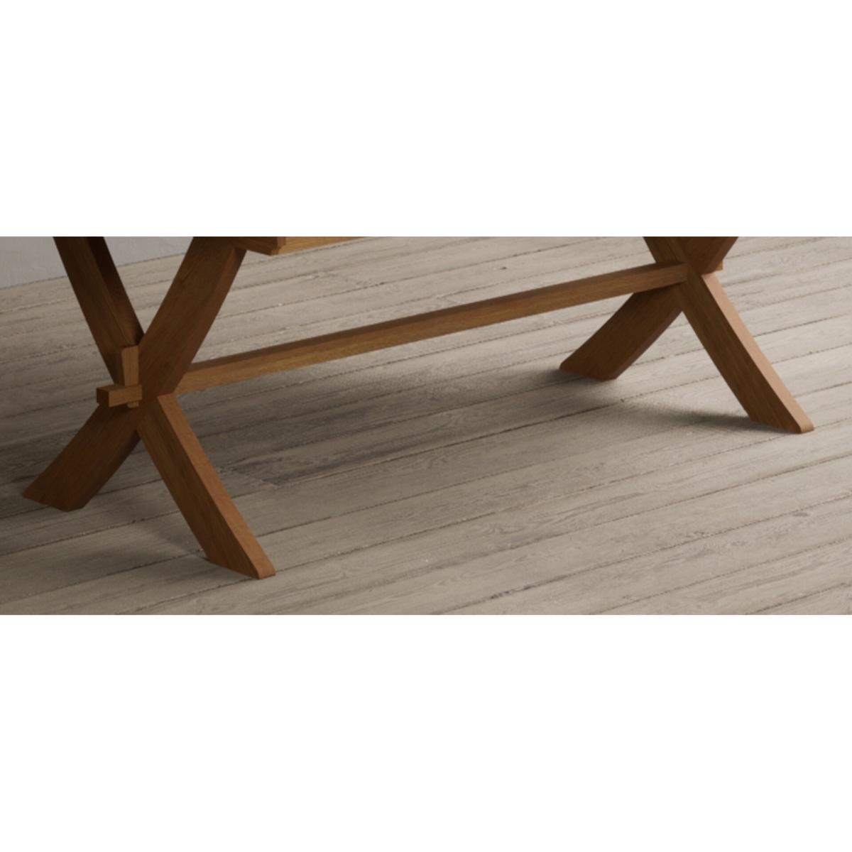 Extending Buckley 200cm Solid Oak Dining Table with 10 Linen Natural Solid Oak Chairs – image 64