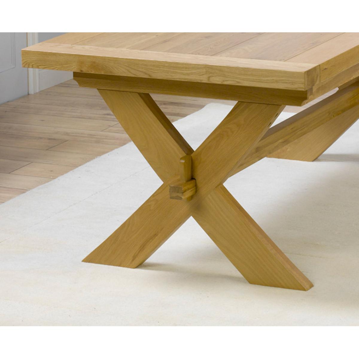 Extending Buckley 200cm Solid Oak Dining Table with 10 Linen Natural Solid Oak Chairs – image 70