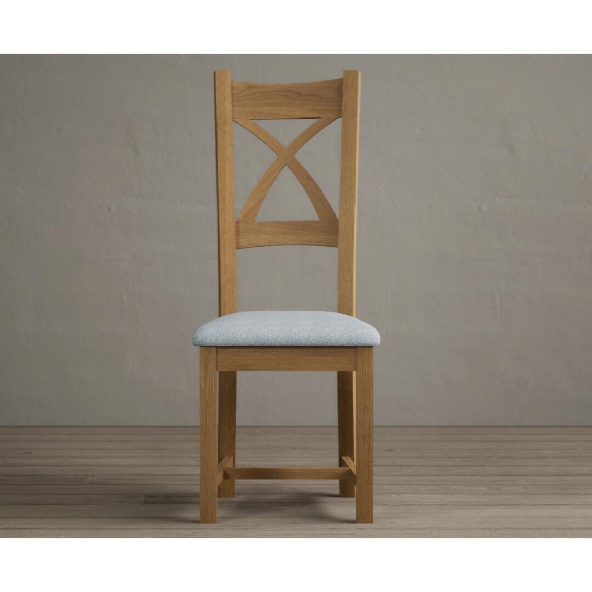 Extending Buckley 200cm Solid Oak Dining Table with 10 Linen Natural Solid Oak Chairs – image 77