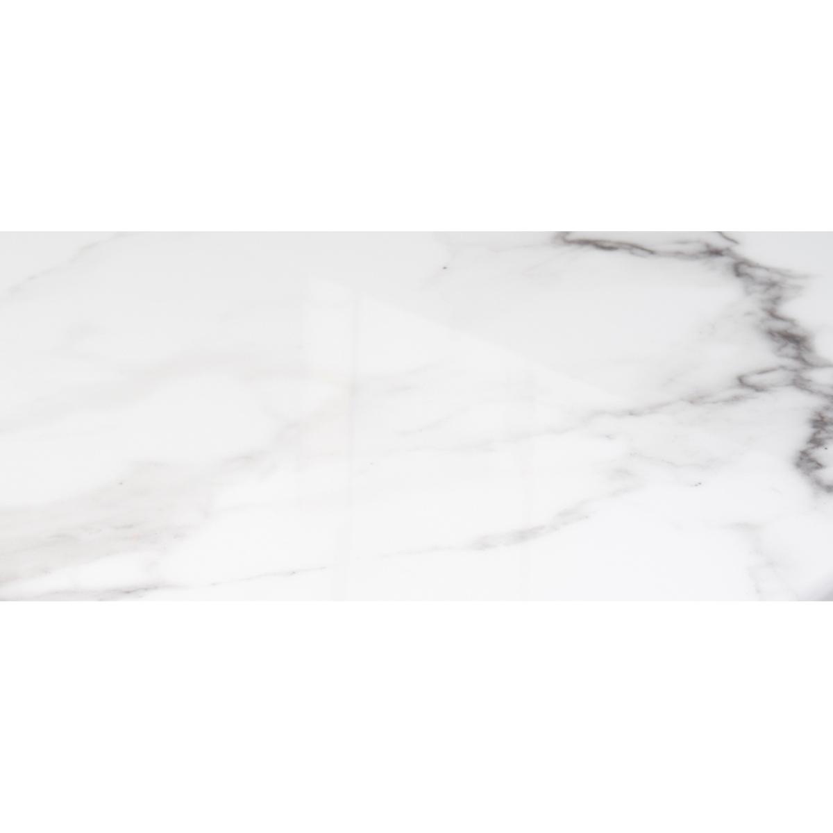 Raphael 200cm White and Black Pedestal Marble Dining Table with Angelica Chairs – image 12