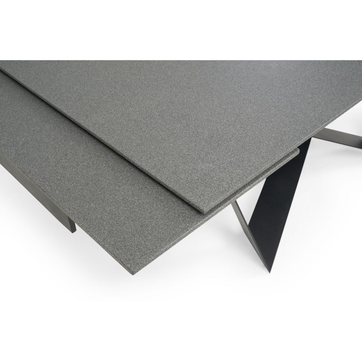 Blenheim 180cm Extending Grey Stone Table with Lorin Chairs - Grey, 6 Chairs – image 9