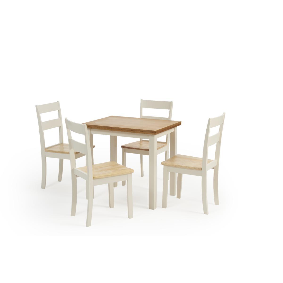 Hastings Extending Cream And Oak Table With Chiltern Chairs - Cream, 2 Chairs – image 11