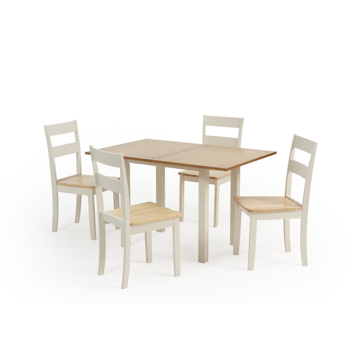 Hastings Extending Cream And Oak Table With Chiltern Chairs - Cream, 2 Chairs – image 12