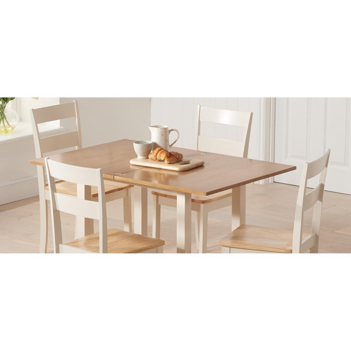 Hastings Extending Cream And Oak Table With Chiltern Chairs - Cream, 2 Chairs – image 24