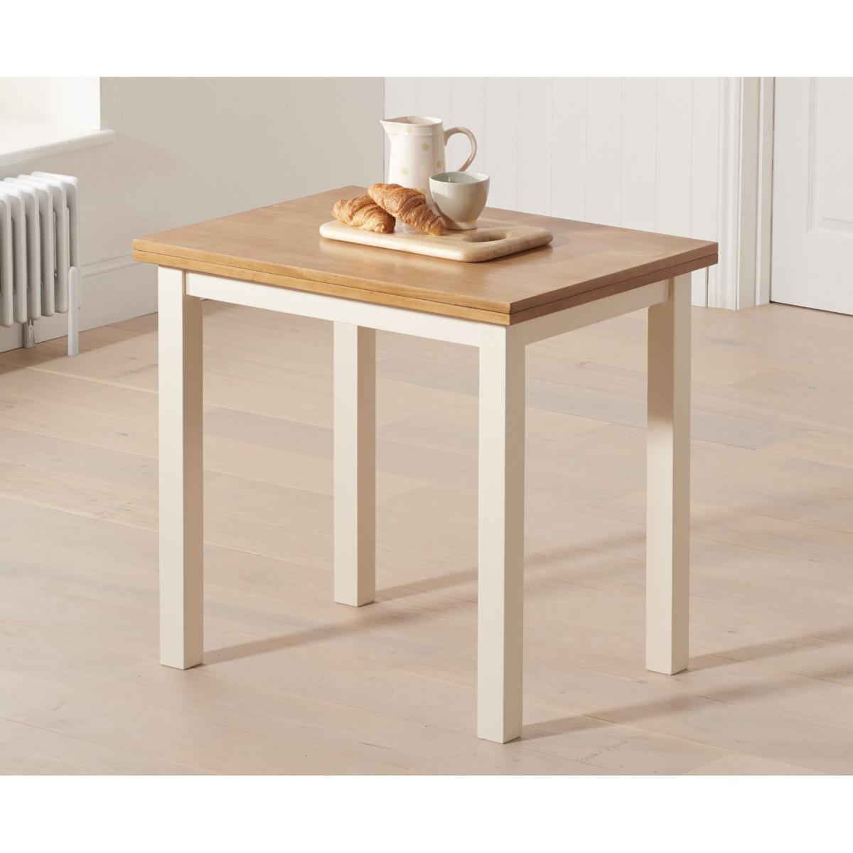 Hastings Extending Cream And Oak Table With Chiltern Chairs - Cream, 2 Chairs – image 6
