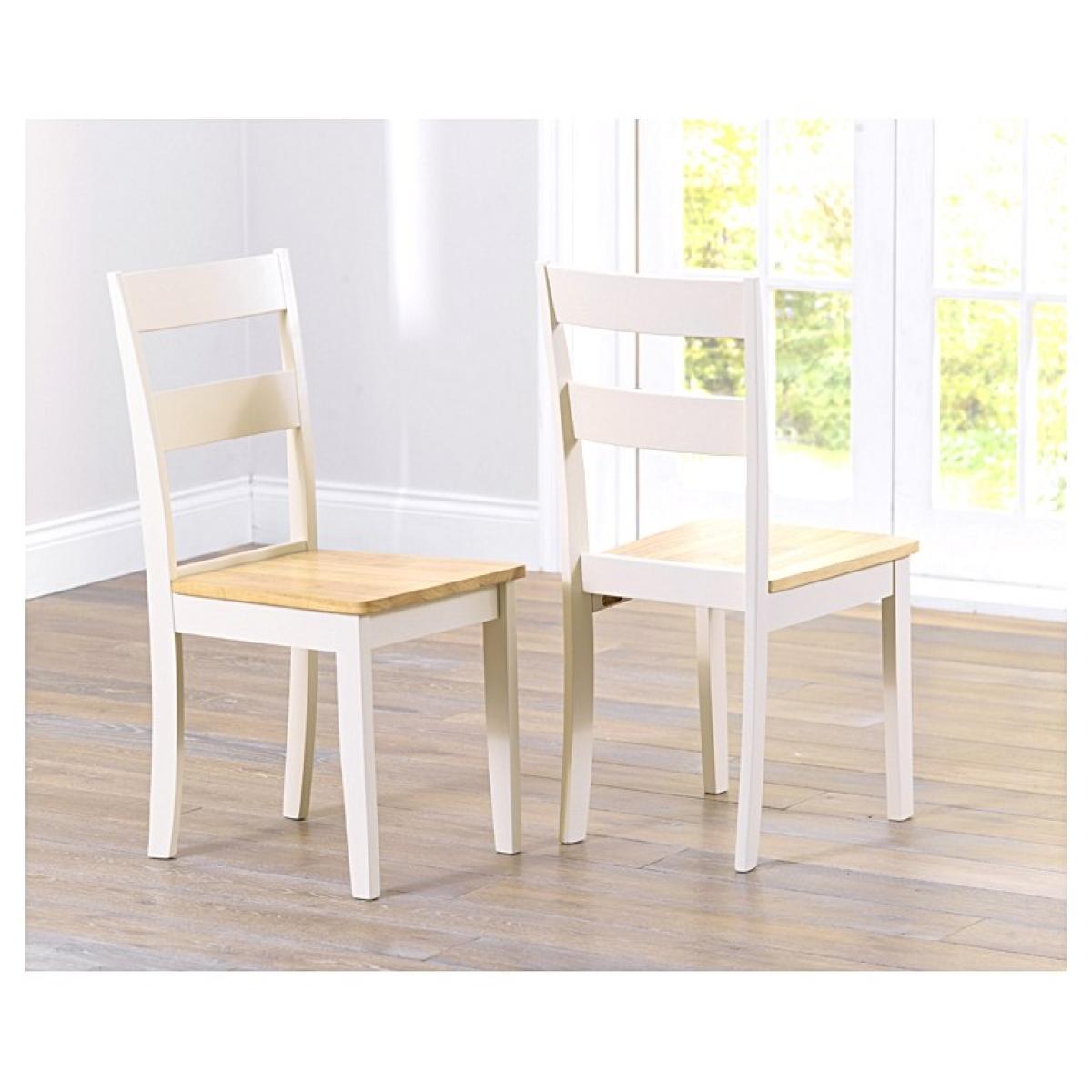 Hastings Extending Cream And Oak Table With Chiltern Chairs - Cream, 2 Chairs – image 8