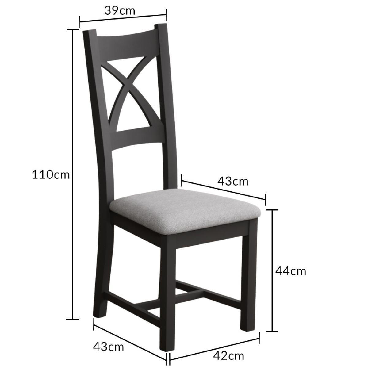 Extending Buxton 180cm Oak and Charcoal Grey Painted Dining Table with 8 Brown Painted Chairs – image 79