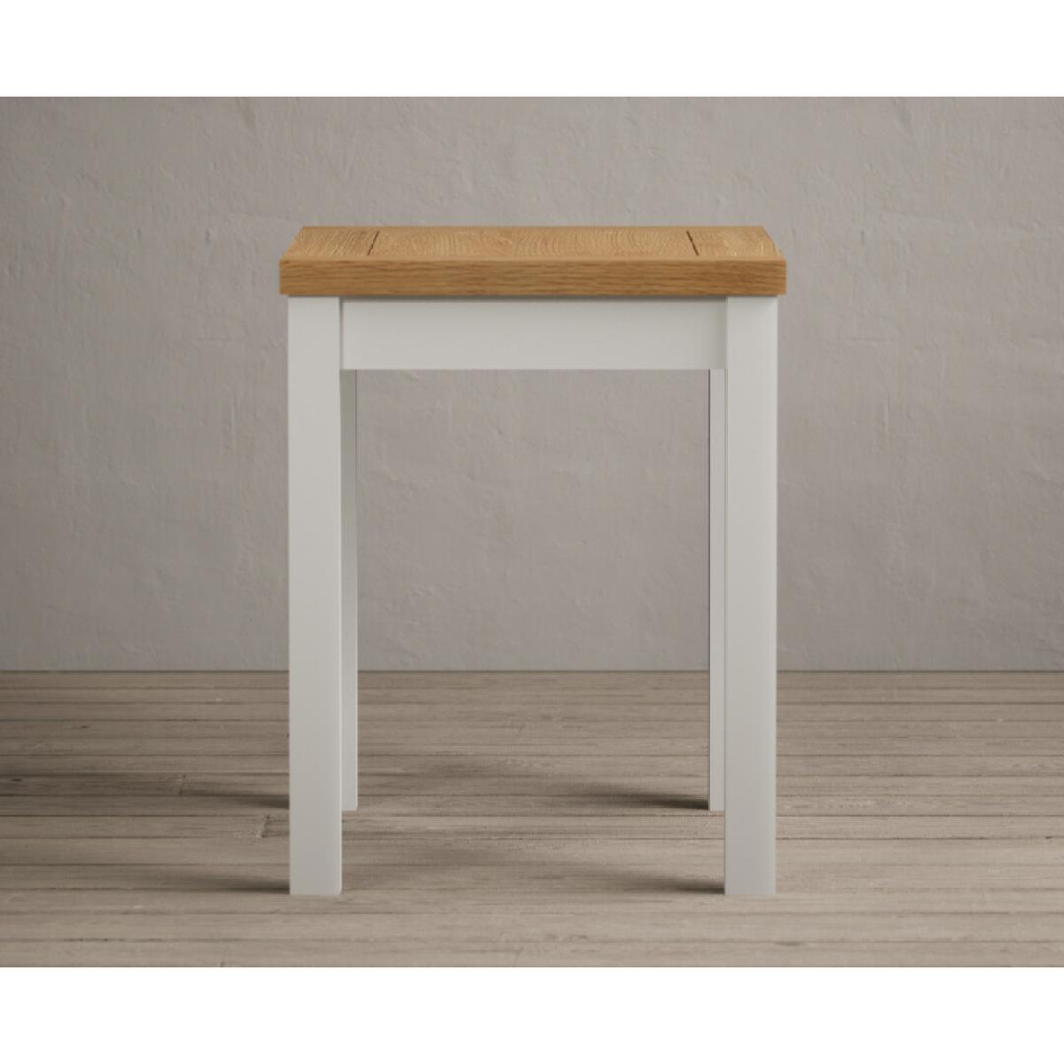 Hadleigh Oak and Cream Painted Extending Dining Table with 6 Sky Blue Hertford Chairs – image 23