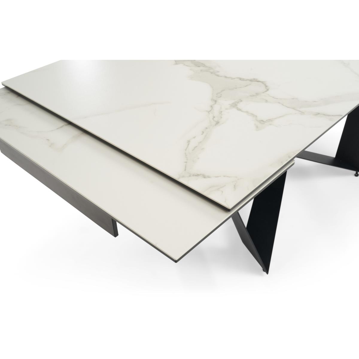 Blenheim 180cm White Ceramic Dining Table with Lorin Chairs - White, 6 Chairs – image 8