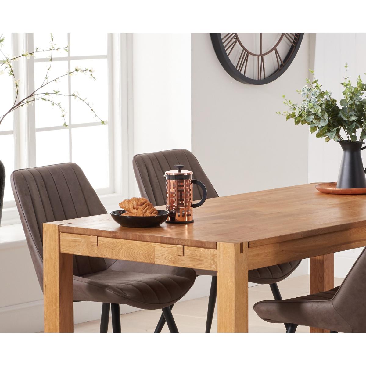 Verona 180cm Oak Table With Marcel Antique Chairs – image 2
