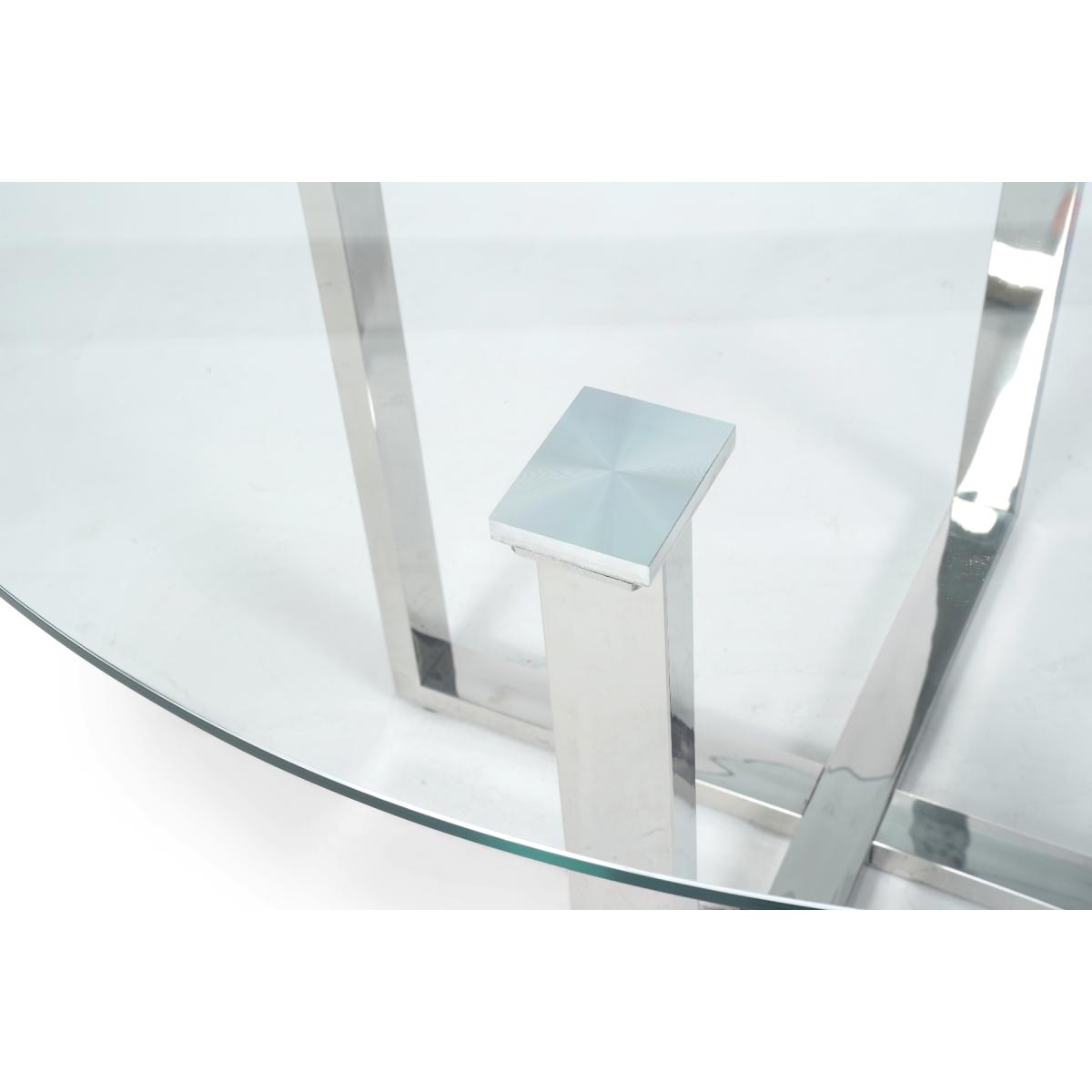 Vaso 120cm Round Glass Dining Table With Tarin Dining Chairs - White, 4 Chairs – image 16