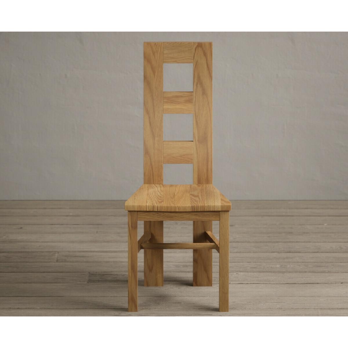 Extending Olympia 180cm Solid Oak Dining Table with 8 Oak Natural Chairs – image 33