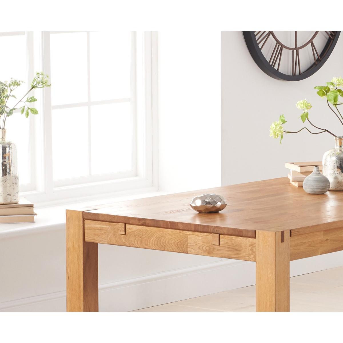 Verona 150cm Oak Table With Marcel Antique Chairs – image 4