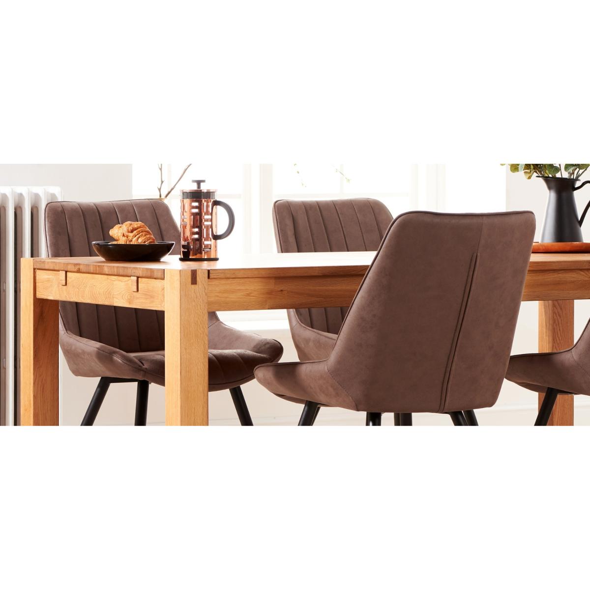 Verona 150cm Oak Table With Marcel Antique Chairs – image 9