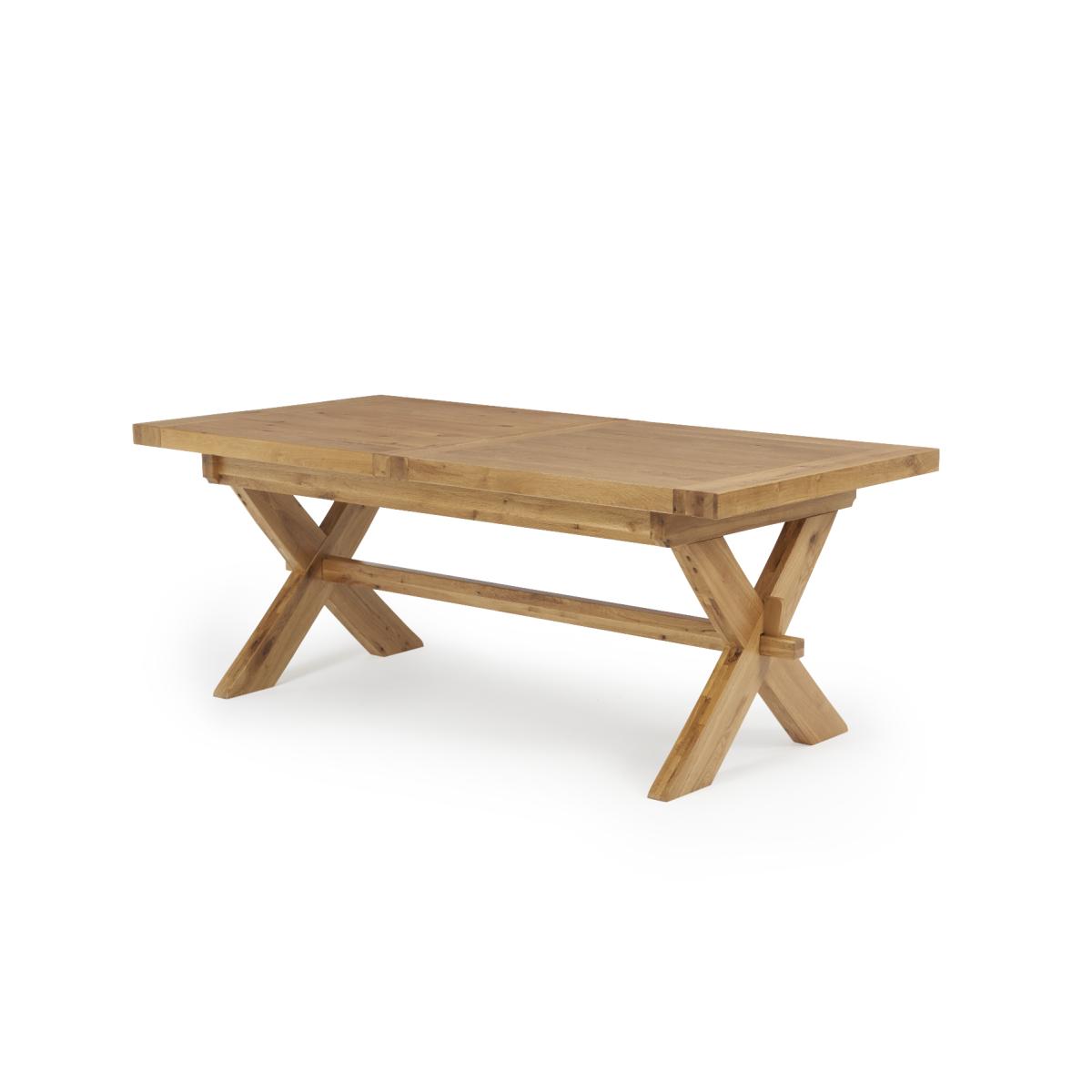Bordeaux 200cm Solid Oak Extending Dining Table with Knightsbridge Velvet Chairs - Blue, 6 Chairs – image 15