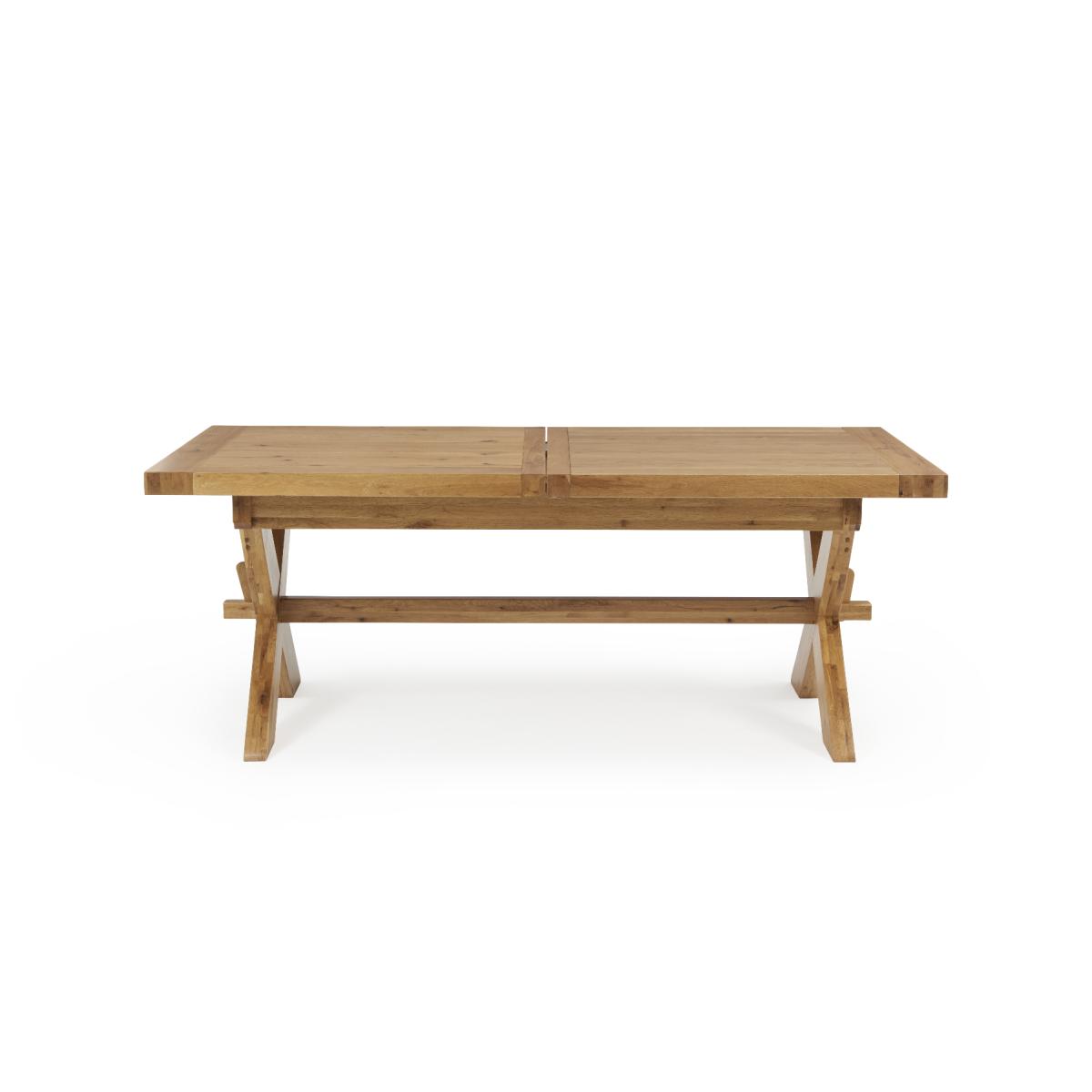 Bordeaux 200cm Solid Oak Extending Dining Table with Knightsbridge Velvet Chairs - Blue, 6 Chairs – image 16