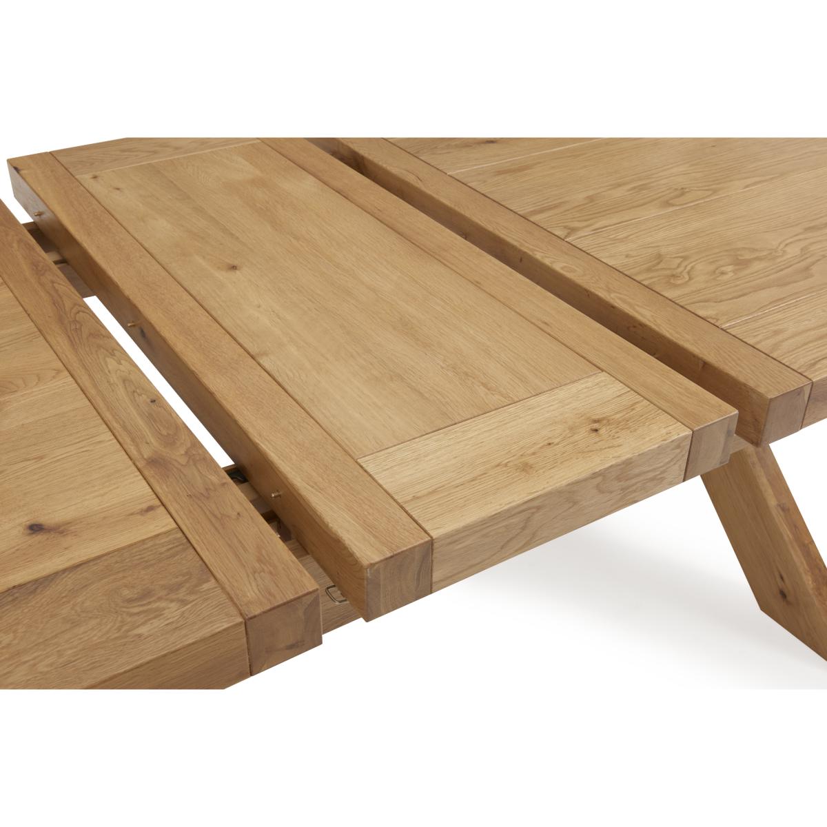 Bordeaux 200cm Solid Oak Extending Dining Table with Knightsbridge Velvet Chairs - Blue, 6 Chairs – image 19