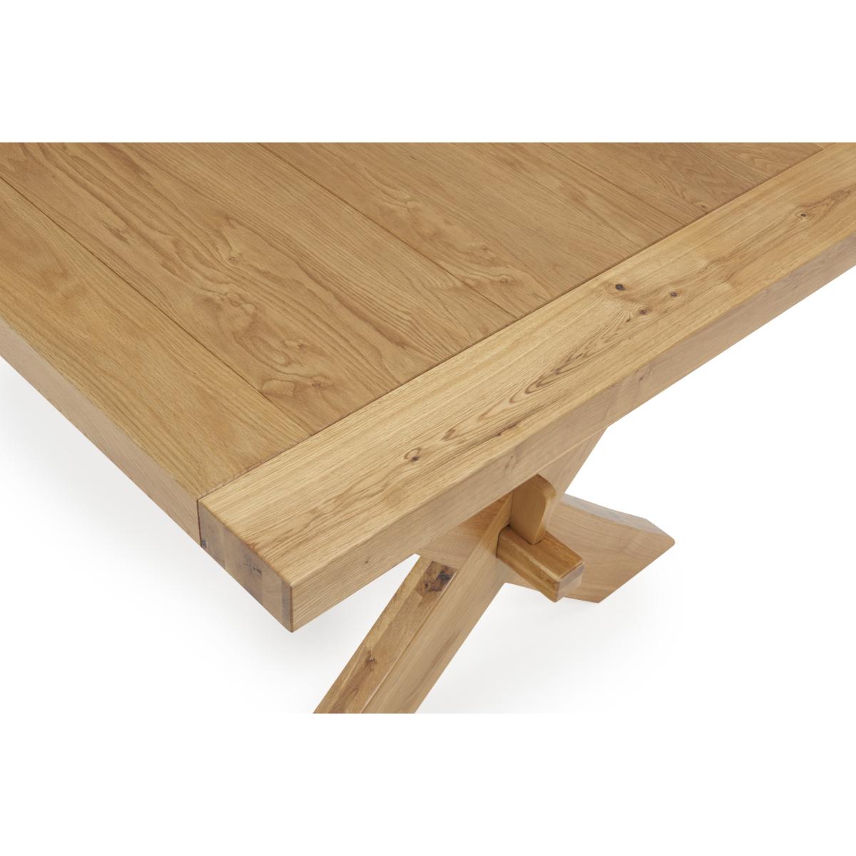 Bordeaux 200cm Solid Oak Extending Dining Table with Knightsbridge Velvet Chairs - Blue, 6 Chairs – image 21