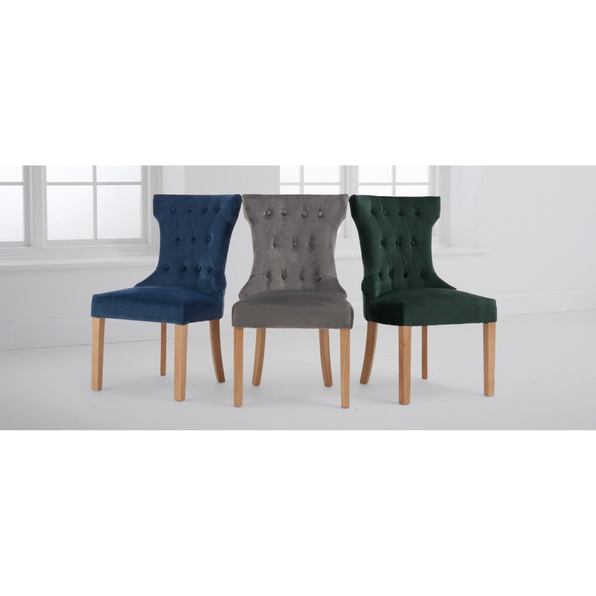 Verona 150cm Solid Oak Dining Table with Camille Velvet Chairs - Grey, 4 Chairs – image 17