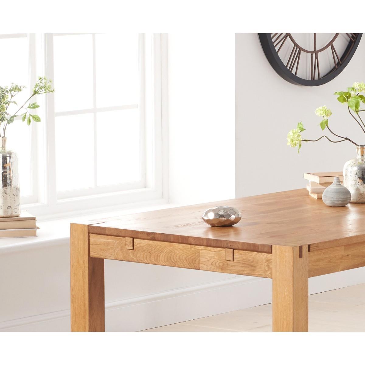 Verona 150cm Solid Oak Dining Table with Camille Velvet Chairs - Grey, 4 Chairs – image 8