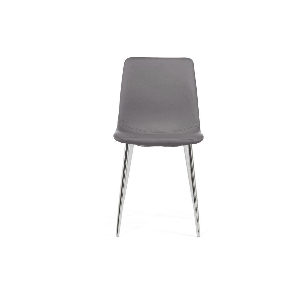 Seattle 120cm White High Gloss Dining Table With 4 Grey Astrid Faux Leather Chairs – image 18