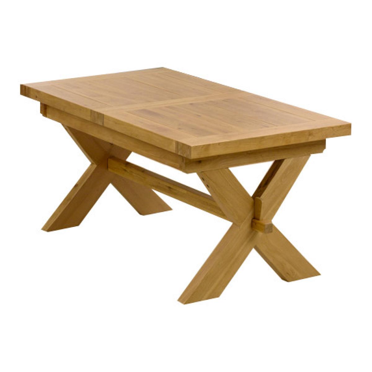 Extending Buckley 160cm Solid Oak Dining Table with 8 Cream Natural Solid Oak Chairs – image 56