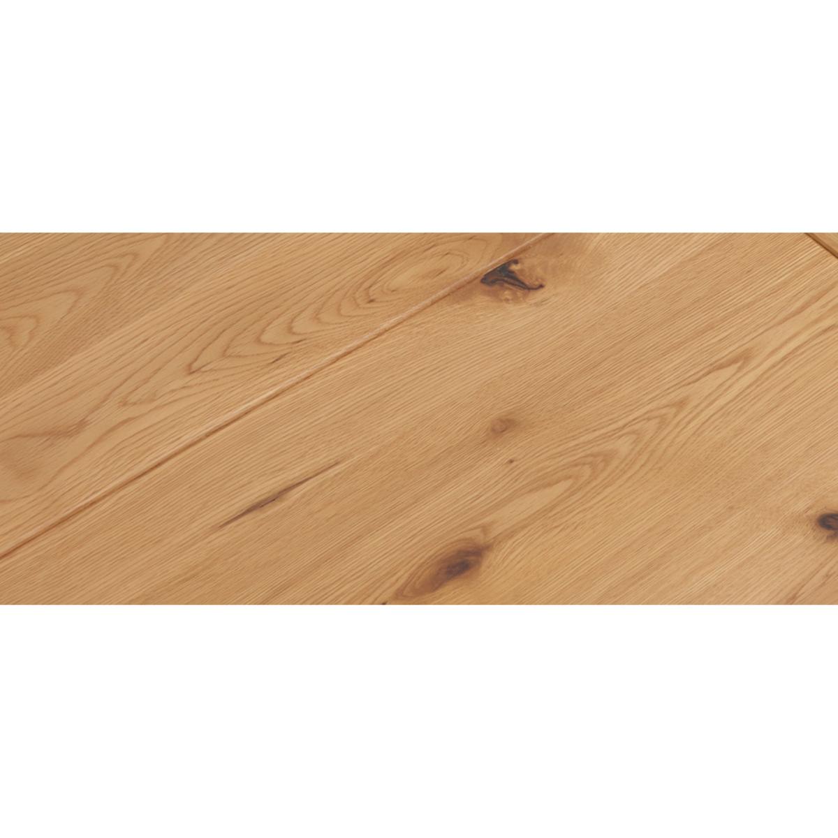 Extending Buckley 160cm Solid Oak Dining Table with 8 Cream Natural Solid Oak Chairs – image 61