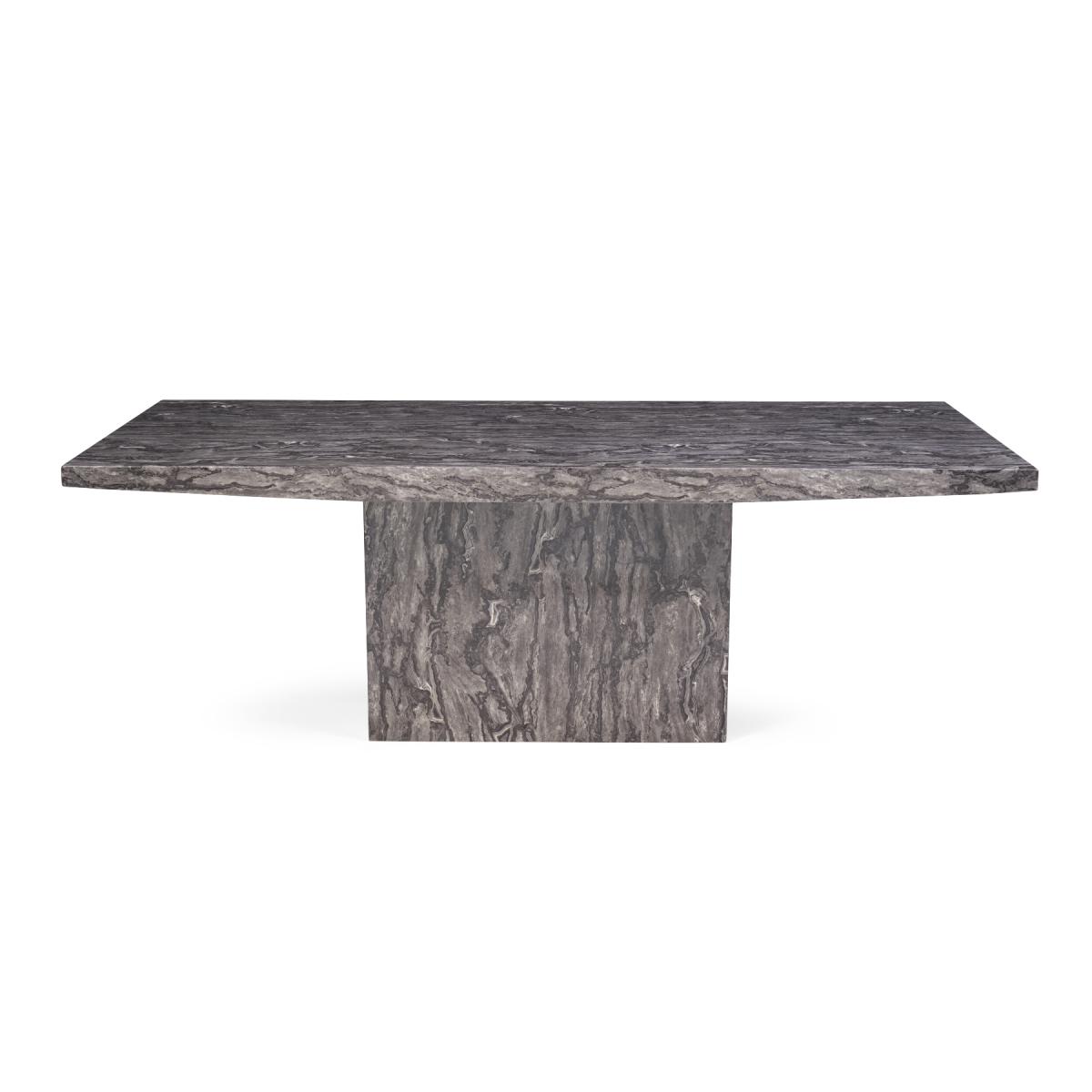 Crema 220cm Grey Marble Dining Table With 6 Grey Austin Chairs – image 15