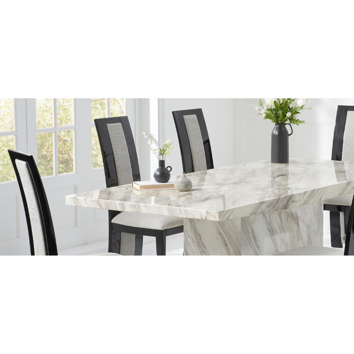 Calacatta 180cm Marble Dining Table with Raphael Chairs – image 10