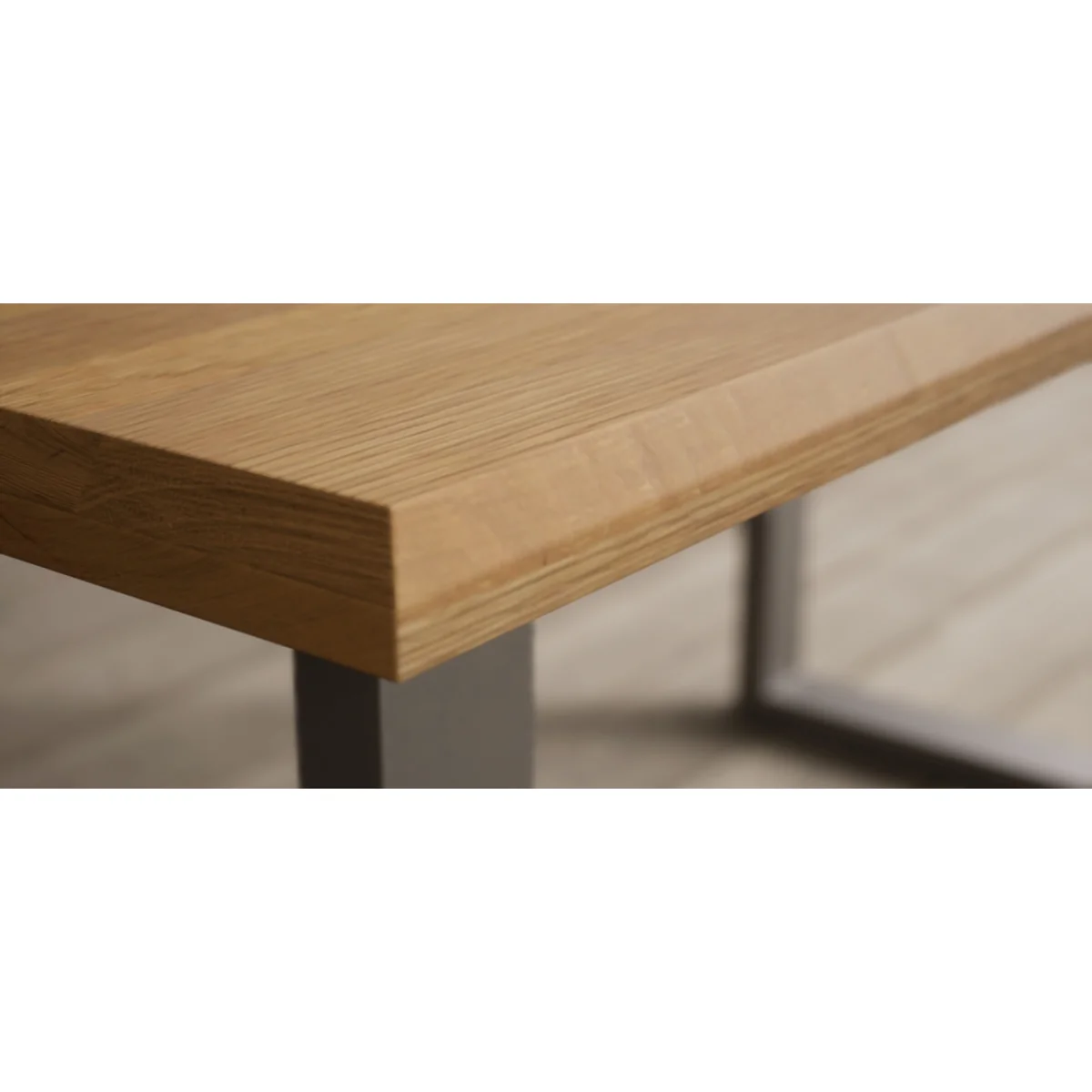 Parker 160cm Solid Oak Dining Table with 2 Brown Benches – image 2