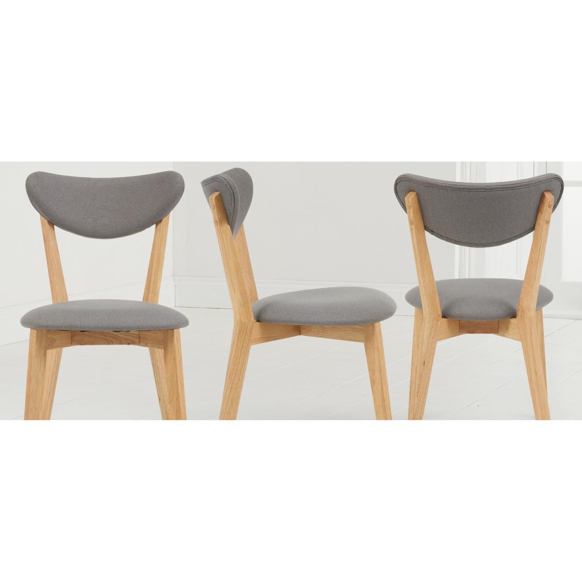 Sacha 150cm Dining Table with Sacha Cushion Seat Chairs and Benches - Oak and Grey, 2 Chairs – image 19