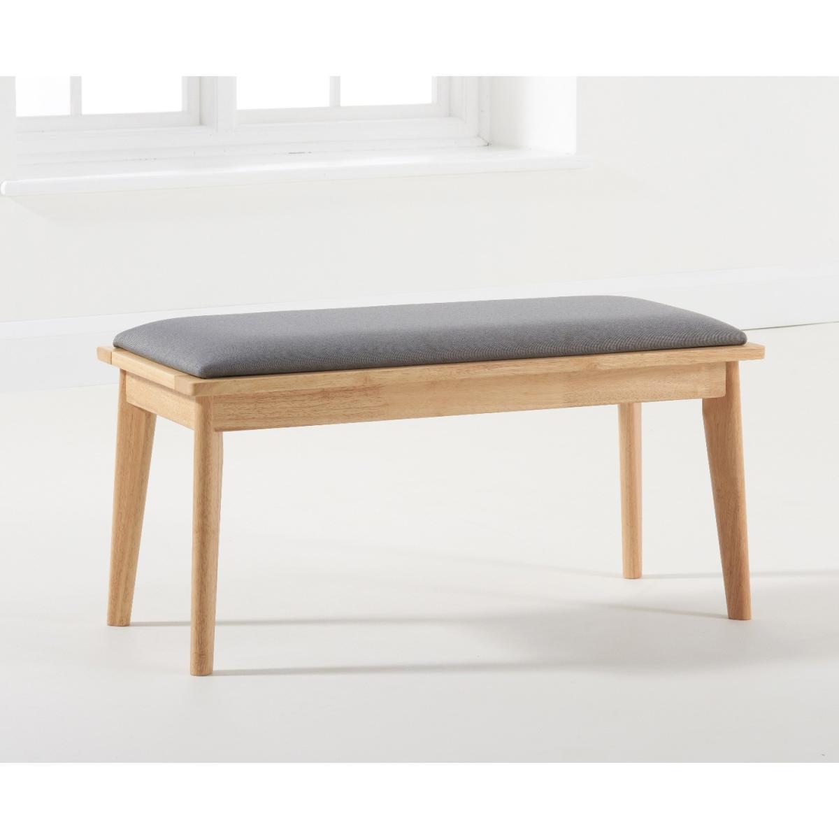 Sacha 150cm Dining Table with Sacha Cushion Seat Chairs and Benches - Oak and Grey, 2 Chairs – image 10