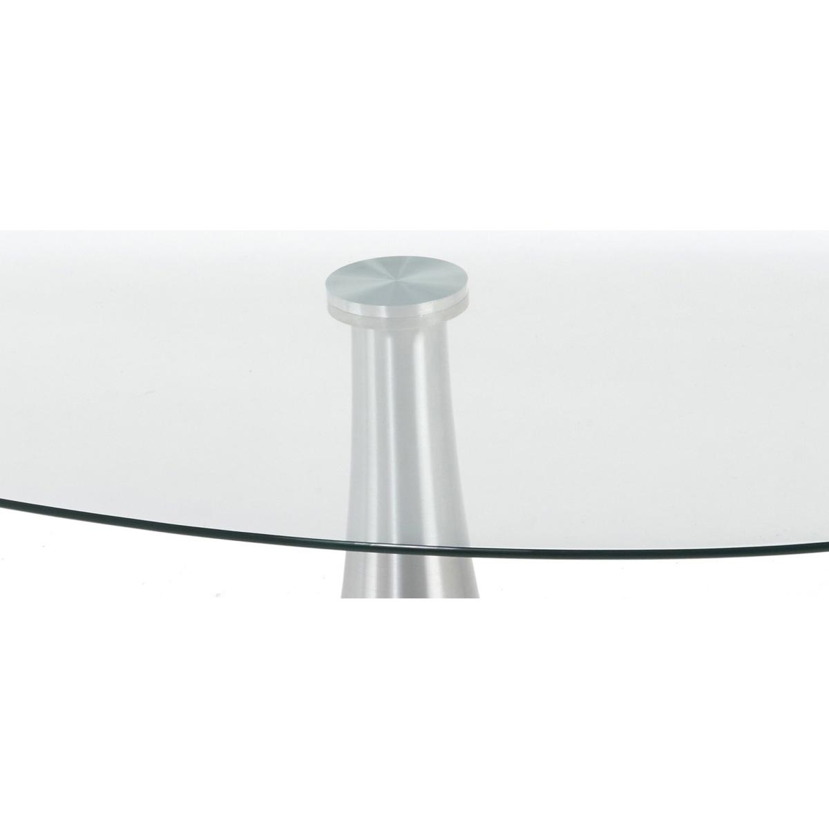 Paloma 135cm Round Glass Dining Table With 4 Black Cavello Chairs – image 14