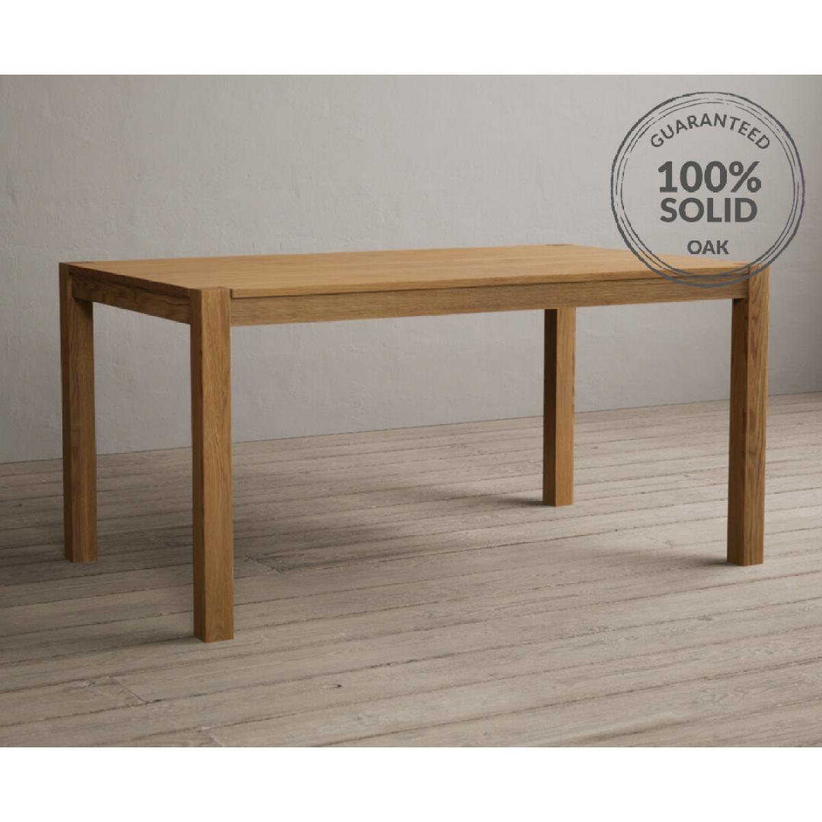 York 150cm Solid Oak Dining Table With 2 Light Grey Orson Fabric Chairs And 2 York Benches – image 11