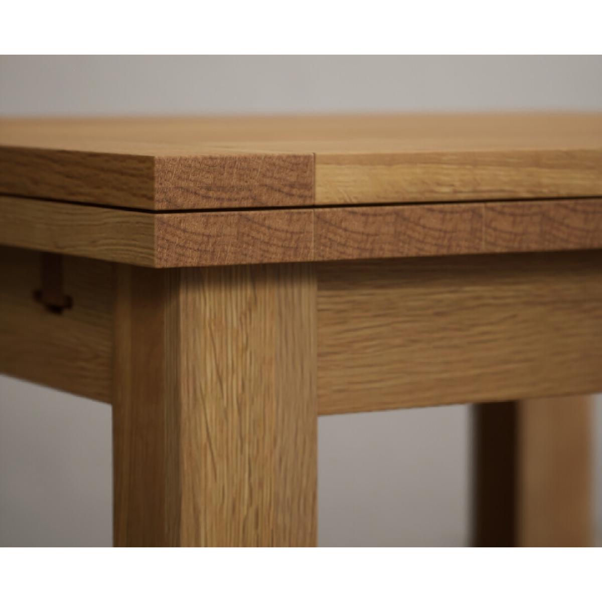 Extending Buxton 90cm Solid Oak Dining Table with 6 Charcoal Grey Scroll Back Chairs – image 26