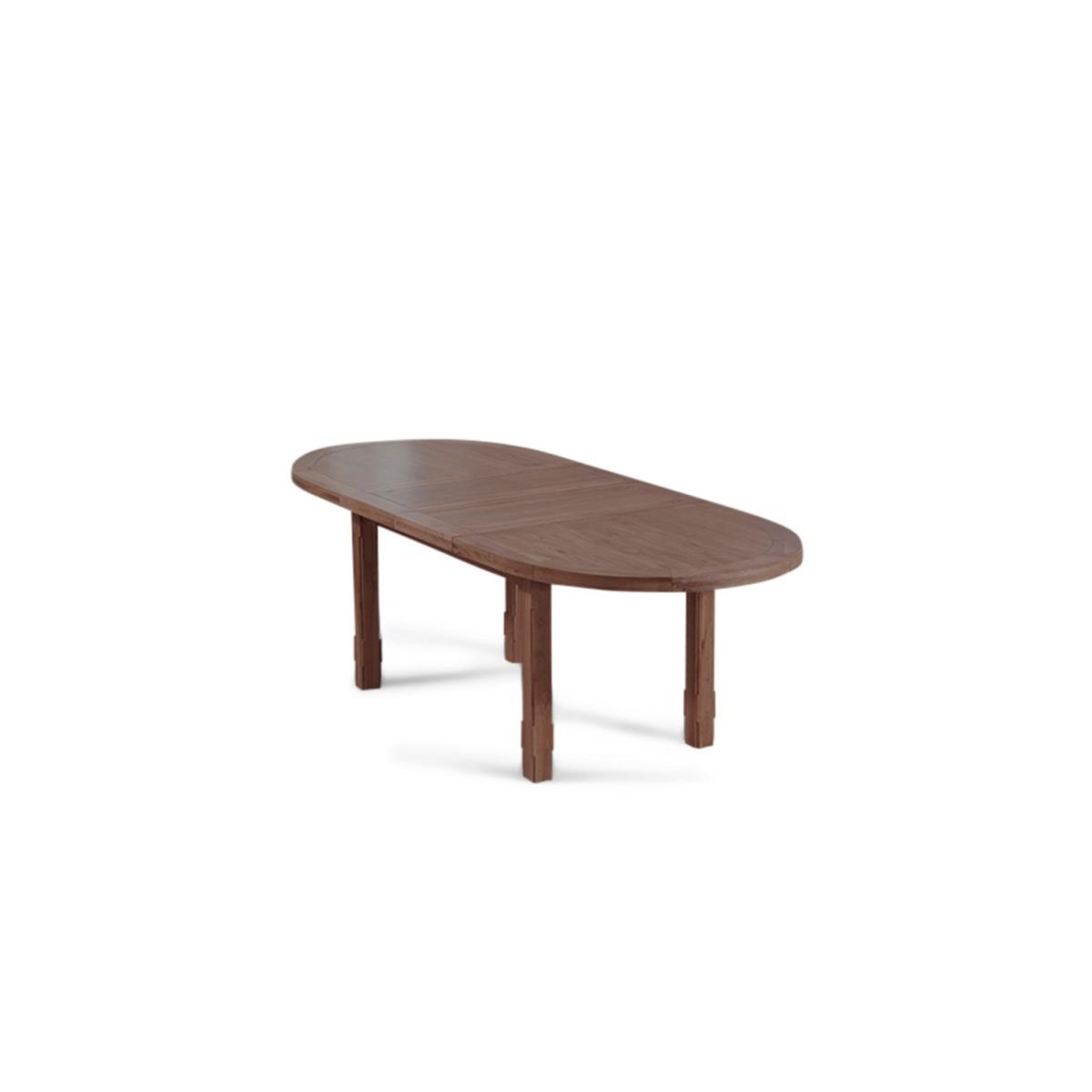 Extending Caversham Dark Oak Dining Table with 6 Grey Francois Chairs – image 20